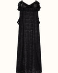 Lux Lisbon Lace Strappy Maxi Dress Onyx