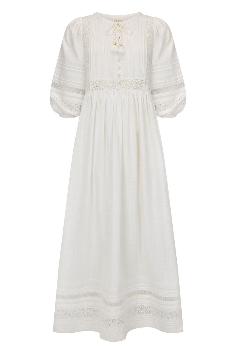 Stevie Lace Boho Dress Camellia