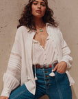 Stevie Lace Shirt Camellia