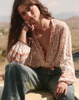 Sunshine Bandit Blouse Desert Sage