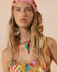 Birth of Venus Travel Scarf Caramel