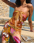 Birth of Venus Travel Scarf Caramel