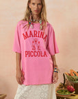 Marina Piccola Oversized Biker Tee Cosmos Pink