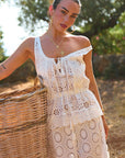 Yaya Lace Cami Antique White