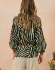 Zevra Blouse Washed Charcoal