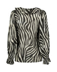 Zevra Blouse Washed Charcoal
