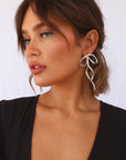Take A Bow Earrings Silver