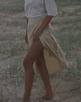Quinn Wrap Midi Skirt Sand
