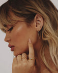 Imani Drop Earrings Olive