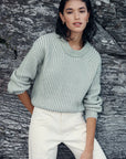 Tish Kinit Jumper Sage Cream