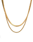 Deux Double Layer Necklace