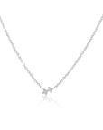 Petite Sagittarius Choker Necklace Silver