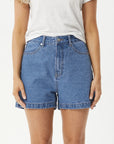 Seventy Threes Denim Shorts Worn Blue
