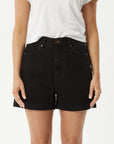 Seventy Threes Denim Shorts Washed Black