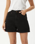 Seventy Threes Denim Shorts Washed Black