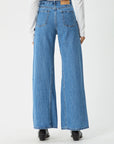 Gigi Flared Jeans Worn Blue