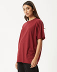 Slay Oversized Tee Burgundy