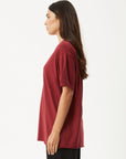 Slay Oversized Tee Burgundy