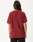 Slay Oversized Tee Burgundy