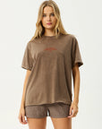 Fatigued Oversized Tee Coffee