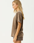 Fatigued Oversized Tee Coffee