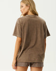Fatigued Oversized Tee Coffee