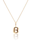 Initial Necklace Bubble Gold A-Z