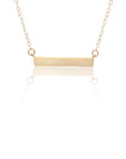Bar Engravable Necklace 14k Gold Filled