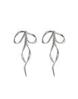 Take A Bow Earrings Silver