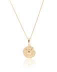 Cancer Coin Necklace Gold