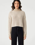 June Cropped Sweater Cream | Taupe