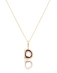 Initial Necklace Bubble Gold