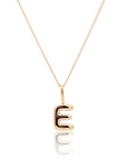 Initial Necklace Bubble Gold
