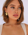 Flora Earrings Gold