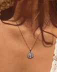 Gemini Coin Necklace Silver