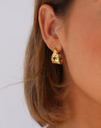 HUGO EARRINGS IN GOLD