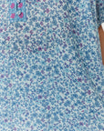 Love Jetty Short Sleeve Blouse Blue Nirvana
