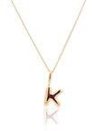 Initial Necklace Bubble Gold