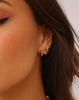 Kendall Bow Studs Gold
