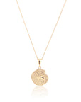Leo Coin Necklace Gold