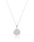 Libra Coin Necklace Silver