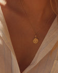 Libra Coin Necklace Gold