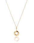 Initial Necklace Bubble Gold