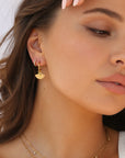 Odette Fan Earrings Gold