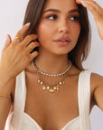 Gold personalised charm necklace handcrafted in Australia