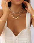 Gold personalised charm necklace handcrafted in Australia