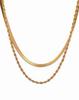 Deux Double Layer Necklace