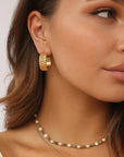 River Hoop Earrings Gold