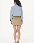 Jessica Cargo Mini Skirt Washed Khaki