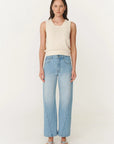 Percy Curve Seam Jeans Faded Blue